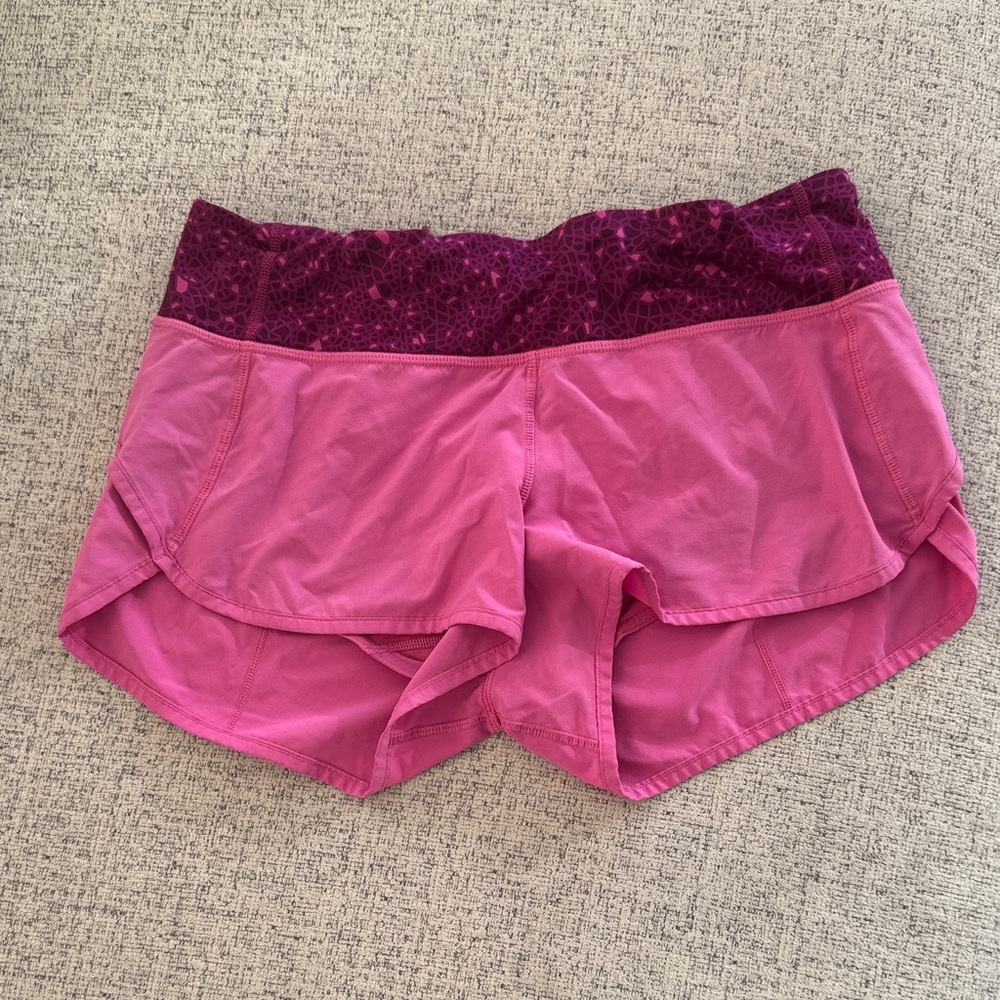 lululemon athletica Pink Speed Up Shorts